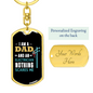 Dad And Electrician Swivel Keychain Dog Tag Stainless Steel or 18k Gold-Express Your Love Gifts