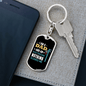 Dad And Electrician Swivel Keychain Dog Tag Stainless Steel or 18k Gold-Express Your Love Gifts