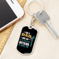 Dad And Electrician Swivel Keychain Dog Tag Stainless Steel or 18k Gold-Express Your Love Gifts