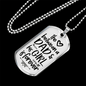 Dad And Girl Daughter To Dad Necklace Stainless Steel or 18k Gold Dog Tag 24" Chain-Express Your Love Gifts