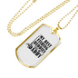Dad Best Fishing Buddies Necklace Stainless Steel or 18k Gold Dog Tag 24" Chain-Express Your Love Gifts
