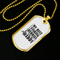 Dad Best Fishing Buddies Necklace Stainless Steel or 18k Gold Dog Tag 24" Chain-Express Your Love Gifts