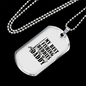 Dad Best Fishing Buddies Necklace Stainless Steel or 18k Gold Dog Tag 24" Chain-Express Your Love Gifts