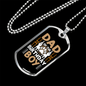 Dad Birthday Boy Necklace Stainless Steel or 18k Gold Dog Tag 24" Chain-Express Your Love Gifts