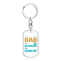 Dad Electrician ScAres Me Swivel Keychain Dog Tag Stainless Steel or 18k Gold-Express Your Love Gifts