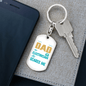Dad Electrician ScAres Me Swivel Keychain Dog Tag Stainless Steel or 18k Gold-Express Your Love Gifts
