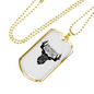 Dad Favorite Hunting Buddy Necklace Stainless Steel or 18k Gold Dog Tag 24" Chain-Express Your Love Gifts