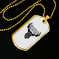 Dad Favorite Hunting Buddy Necklace Stainless Steel or 18k Gold Dog Tag 24" Chain-Express Your Love Gifts
