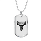 Dad Favorite Hunting Buddy Necklace Stainless Steel or 18k Gold Dog Tag 24" Chain-Express Your Love Gifts