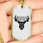 Dad Favorite Hunting Buddy Necklace Stainless Steel or 18k Gold Dog Tag 24" Chain-Express Your Love Gifts