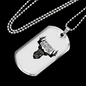 Dad Favorite Hunting Buddy Necklace Stainless Steel or 18k Gold Dog Tag 24" Chain-Express Your Love Gifts
