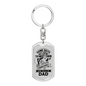 Dad Fishing Buddy Fishing Keychain Stainless Steel or 18k Gold Dog Tag Keyring-Express Your Love Gifts
