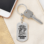 Dad Fishing Buddy Fishing Keychain Stainless Steel or 18k Gold Dog Tag Keyring-Express Your Love Gifts