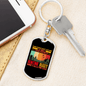 Dad Hunting Buddy Keychain Stainless Steel or 18k Gold Dog Tag Keyring-Express Your Love Gifts