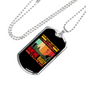 Dad Hunting Buddy Necklace Stainless Steel or 18k Gold Dog Tag 24" Chain-Express Your Love Gifts