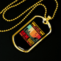Dad Hunting Buddy Necklace Stainless Steel or 18k Gold Dog Tag 24" Chain-Express Your Love Gifts