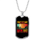 Dad Hunting Buddy Necklace Stainless Steel or 18k Gold Dog Tag 24" Chain-Express Your Love Gifts
