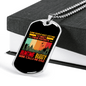 Dad Hunting Buddy Necklace Stainless Steel or 18k Gold Dog Tag 24" Chain-Express Your Love Gifts