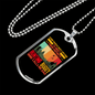 Dad Hunting Buddy Necklace Stainless Steel or 18k Gold Dog Tag 24" Chain-Express Your Love Gifts