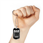 Dad Hunting Legend Necklace Stainless Steel or 18k Gold Dog Tag 24" Chain-Express Your Love Gifts