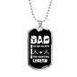 Dad Hunting Legend Necklace Stainless Steel or 18k Gold Dog Tag 24" Chain-Express Your Love Gifts