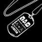Dad Hunting Legend Necklace Stainless Steel or 18k Gold Dog Tag 24" Chain-Express Your Love Gifts