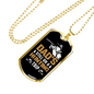Dad Hunting Trip Necklace Stainless Steel or 18k Gold Dog Tag 24" Chain-Express Your Love Gifts