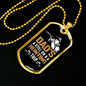 Dad Hunting Trip Necklace Stainless Steel or 18k Gold Dog Tag 24" Chain-Express Your Love Gifts