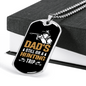 Dad Hunting Trip Necklace Stainless Steel or 18k Gold Dog Tag 24" Chain-Express Your Love Gifts