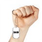 Dad Is A Plumber Necklace Stainless Steel or 18k Gold Dog Tag 24" Chain-Express Your Love Gifts