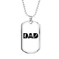 Dad Is A Plumber Necklace Stainless Steel or 18k Gold Dog Tag 24" Chain-Express Your Love Gifts