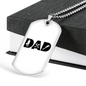 Dad Is A Plumber Necklace Stainless Steel or 18k Gold Dog Tag 24" Chain-Express Your Love Gifts