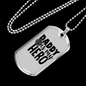 Dad Is My Hero Firefighter Gift Stainless Steel or 18k Gold Dog Tag 24" Chain-Express Your Love Gifts