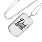 Dad Is My Name Fishing Necklace Stainless Steel or 18k Gold Dog Tag 24" Chain-Express Your Love Gifts
