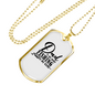 Dad Is My Name Fishing Necklace Stainless Steel or 18k Gold Dog Tag 24" Chain-Express Your Love Gifts