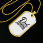 Dad Is My Name Fishing Necklace Stainless Steel or 18k Gold Dog Tag 24" Chain-Express Your Love Gifts