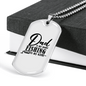 Dad Is My Name Fishing Necklace Stainless Steel or 18k Gold Dog Tag 24" Chain-Express Your Love Gifts