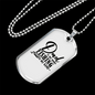 Dad Is My Name Fishing Necklace Stainless Steel or 18k Gold Dog Tag 24" Chain-Express Your Love Gifts