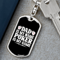 Dad Is My Name Poker Is My Game Gambler Keychain Stainless Steel or 18k Gold Dog Tag Keyring-Express Your Love Gifts