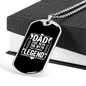 Dad Legend Fishing Necklace Stainless Steel or 18k Gold Dog Tag 24" Chain-Express Your Love Gifts