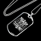 Dad Legend Fishing Necklace Stainless Steel or 18k Gold Dog Tag 24" Chain-Express Your Love Gifts