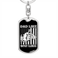 Dad Like Son Like Fishing Keychain Stainless Steel or 18k Gold Dog Tag Keyring-Express Your Love Gifts
