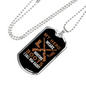 Dad My Hero Wears A Hunting Boot Necklace Stainless Steel or 18k Gold Dog Tag 24" Chain-Express Your Love Gifts