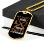 Dad My Hero Wears A Hunting Boot Necklace Stainless Steel or 18k Gold Dog Tag 24" Chain-Express Your Love Gifts