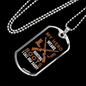 Dad My Hero Wears A Hunting Boot Necklace Stainless Steel or 18k Gold Dog Tag 24" Chain-Express Your Love Gifts