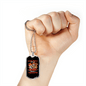 Dad Raises A Firefighter Gift Stainless Steel or 18k Gold Dog Tag 24" Chain-Express Your Love Gifts