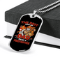Dad Raises A Firefighter Gift Stainless Steel or 18k Gold Dog Tag 24" Chain-Express Your Love Gifts