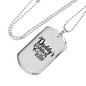 Dad'S Fishing Buddy Necklace Stainless Steel or 18k Gold Dog Tag 24" Chain-Express Your Love Gifts