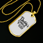 Dad'S Fishing Buddy Necklace Stainless Steel or 18k Gold Dog Tag 24" Chain-Express Your Love Gifts