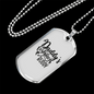 Dad'S Fishing Buddy Necklace Stainless Steel or 18k Gold Dog Tag 24" Chain-Express Your Love Gifts